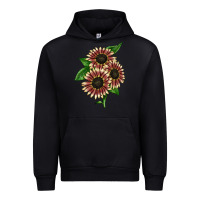 Black strawberry blonde sunflower Urban Hoodie - LillyAllenDesigns