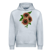 Heather Grey strawberry blonde sunflower Urban Hoodie - LillyAllenDesigns