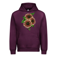 Mauve Wine strawberry blonde sunflower Urban Hoodie - LillyAllenDesigns