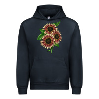 Navy strawberry blonde sunflower Urban Hoodie - LillyAllenDesigns