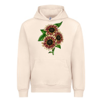 Sandshell strawberry blonde sunflower Urban Hoodie - LillyAllenDesigns