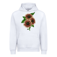 White strawberry blonde sunflower Urban Hoodie - LillyAllenDesigns