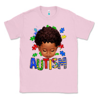 Bubblegum Pink autism afro kid full face Classic Tee - texasbilliewilder