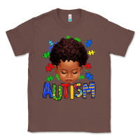 Chestnut autism afro kid full face Classic Tee - texasbilliewilder