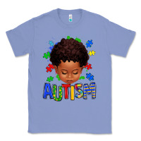 Colony Blue autism afro kid full face Classic Tee - texasbilliewilder