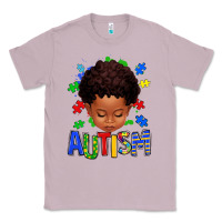 Lilac autism afro kid full face Classic Tee - texasbilliewilder