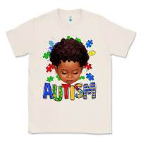 Natural autism afro kid full face Classic Tee - texasbilliewilder