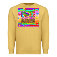 Antique Gold love is all that matters Premium Sweatshirt - HRA Design Shop