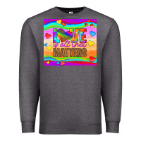 Charcoal Heather love is all that matters Premium Sweatshirt - HRA Design Shop