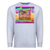 Heather Grey love is all that matters Premium Sweatshirt - HRA Design Shop