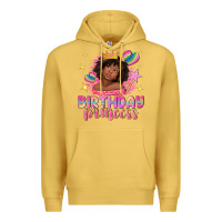 Birthday Princess With Afro Girl Premium Hoodie | Teevron