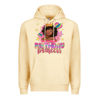 Pina Colada birthday princess with afro girl Premium Hoodie - NancyCooperArtShop