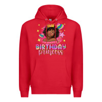 Red birthday princess with afro girl Premium Hoodie - NancyCooperArtShop