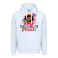 White birthday princess with afro girl Premium Hoodie - NancyCooperArtShop
