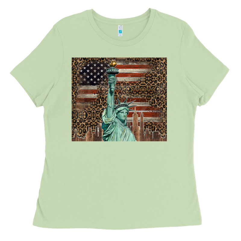Statue Of Liberty Tumbler Ladies Tee by BarkalooDesign | Teevron