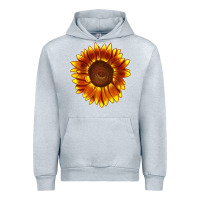 Heather Grey tiger eyes sunflower Urban Hoodie - LillyAllenDesigns