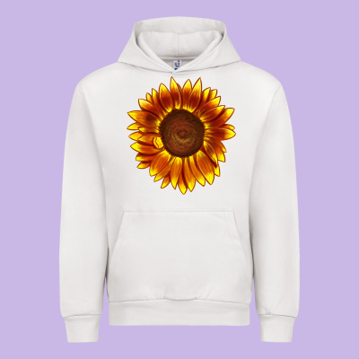 Tiger Eyes Sunflower Urban Hoodie Designed By Lillyallendesigns
