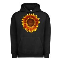 Pigment Black tiger eyes sunflower Urban Hoodie - LillyAllenDesigns