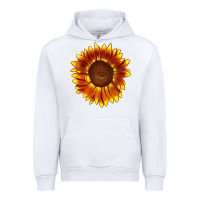 White tiger eyes sunflower Urban Hoodie - LillyAllenDesigns