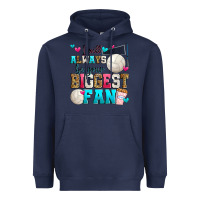 Navy i will always be your biggest fan volleyball Heavyweight Hoodie - Zillion Design Studio