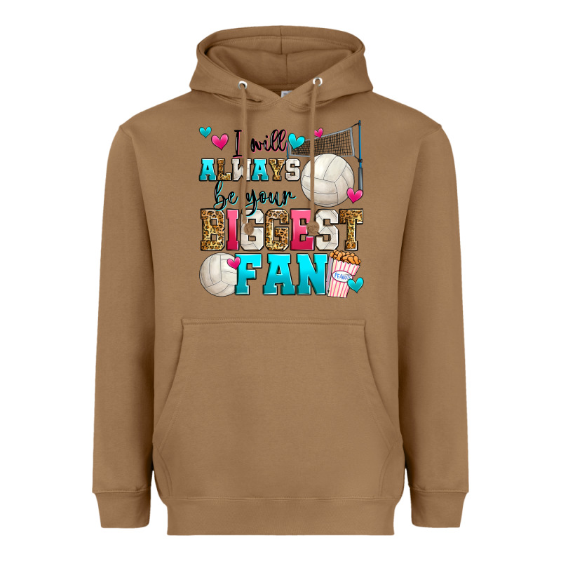 I Will Always Be Your Biggest Fan Volleyball Heavyweight Hoodie by Zillion Design Studio | Teevron