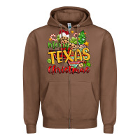 Chestnut merry texas christmas Zipper Hoodie - Zillion Design Studio