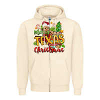 Sandshell merry texas christmas Zipper Hoodie - Zillion Design Studio