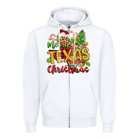 White merry texas christmas Zipper Hoodie - Zillion Design Studio