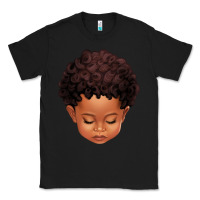 Black cute afro boy Classic Tee - texasbilliewilder