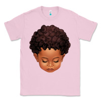 Bubblegum Pink cute afro boy Classic Tee - texasbilliewilder