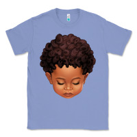 Colony Blue cute afro boy Classic Tee - texasbilliewilder