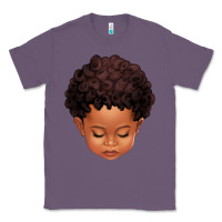 Lavender cute afro boy Classic Tee - texasbilliewilder
