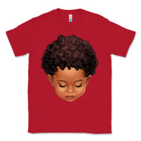 Red cute afro boy Classic Tee - texasbilliewilder