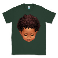 Sports Green cute afro boy Classic Tee - texasbilliewilder
