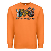 Carrot peace love racing Premium Sweatshirt - CowhideDigitalArt