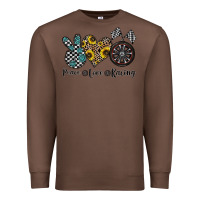 Chestnut peace love racing Premium Sweatshirt - CowhideDigitalArt