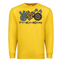Lemon peace love racing Premium Sweatshirt - CowhideDigitalArt
