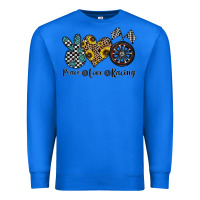 True Royal peace love racing Premium Sweatshirt - CowhideDigitalArt