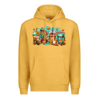 Mustard thanksgiving coffee Premium Hoodie - Jasminsmagicworld