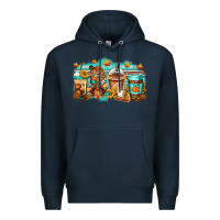 Navy thanksgiving coffee Premium Hoodie - Jasminsmagicworld