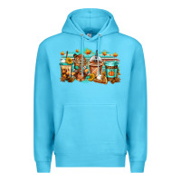 Ocean Blue thanksgiving coffee Premium Hoodie - Jasminsmagicworld