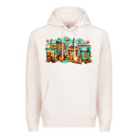 Pale Pink thanksgiving coffee Premium Hoodie - Jasminsmagicworld
