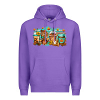Purple thanksgiving coffee Premium Hoodie - Jasminsmagicworld