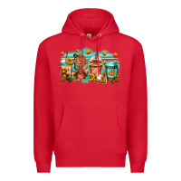 Red thanksgiving coffee Premium Hoodie - Jasminsmagicworld