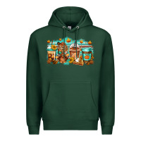 Sports Green thanksgiving coffee Premium Hoodie - Jasminsmagicworld