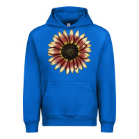 Cobalt strawberry blonde sunflower Urban Hoodie - LillyAllenDesigns