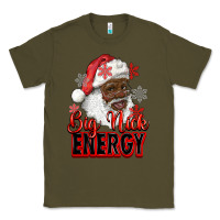 Army Green big nick energy afro santa Classic Tee - RanaPortraitStore
