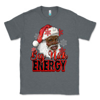 Charcoal Heather big nick energy afro santa Classic Tee - RanaPortraitStore