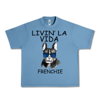Pebble Blue Livin' la vida Frenchie Urban Heavy Tee - Bettercallsaul