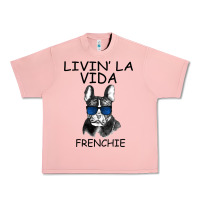 Salmon Livin' la vida Frenchie Urban Heavy Tee - Bettercallsaul